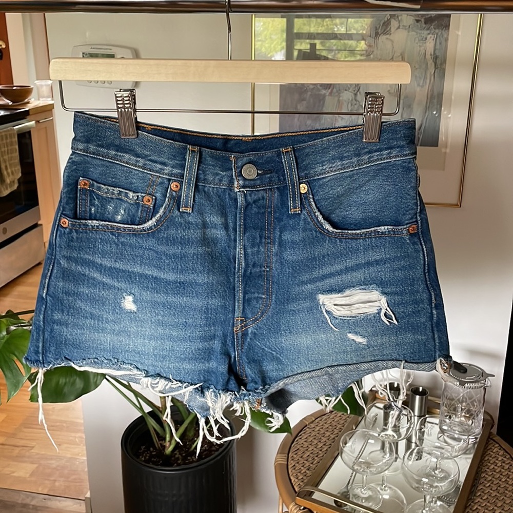 Levis 501 denim cuttoff shorts